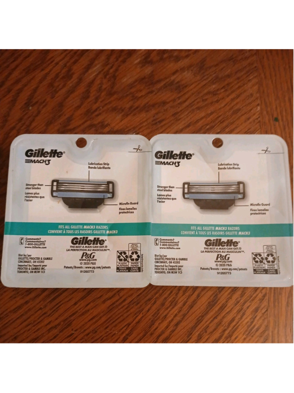 Gillette Mach3 Razor Blade Cartridges, 4 Ct. 2 packs. - Picture 2 of 2